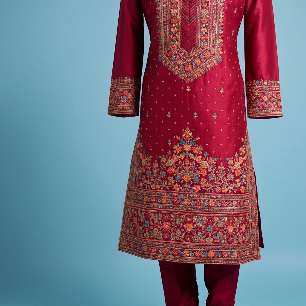 Embroidered Suit Set